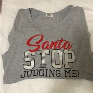 Grey T-shirt with Christmas vibes. FUNNY SHIRT